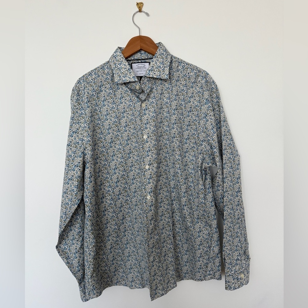 Charles Tyrwhitt Non-Iron Floral Patterned Shirt